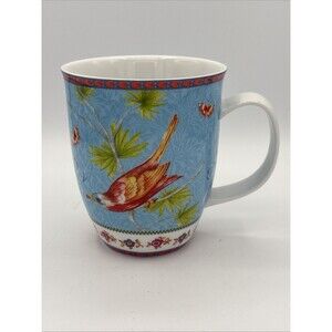 Katie Alice Birds, Bows, Blooms & Butterflies Fine Porcelain Coffee/Tea Mug EUC